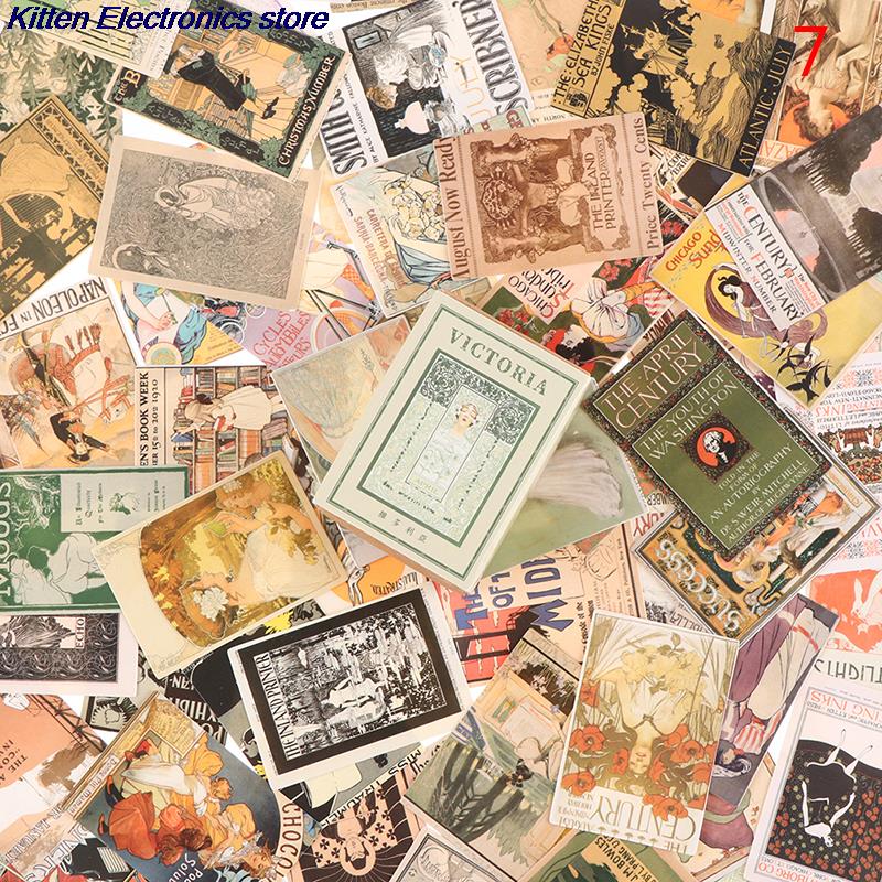 100pcs/box European Retro Kraft Paper Scrapbooking/Card Making/Journaling Project DIY Diary Decoration Cards: A7