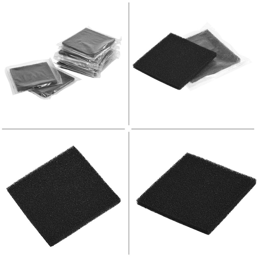 10pcs Welding Exhaust Smoking Cotton Activated Carbon Filter Sponge Filter Cotton Filtering Tools Filter