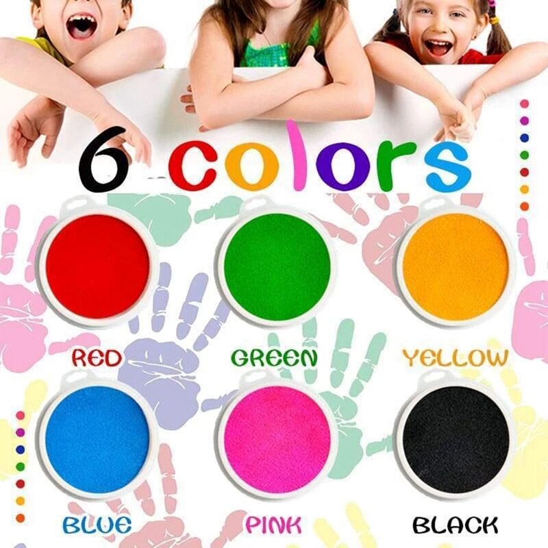 Funny Finger Painting Pad Kit Kids DIY Paint Crafts Washable Children Educational Mud Tool Drawing Book