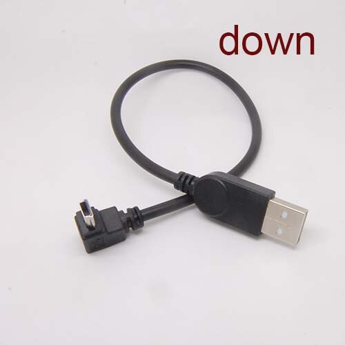 90 Degree down angle USB Type A Female to Mini B 5 Pin Male cable Adapter