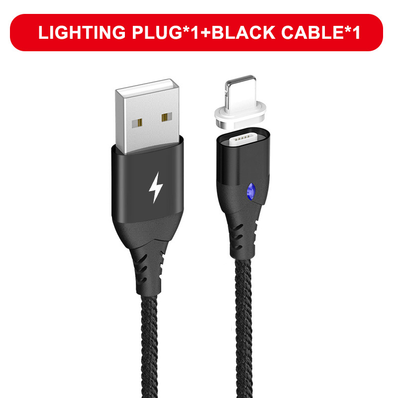 Oppselve Micro USB Charging Phone Android Data Cable Magnetic Fast Cable For iPhone Xiaomi Huawei Mobile Magnet Charger Wire 3A: Beige / 1m
