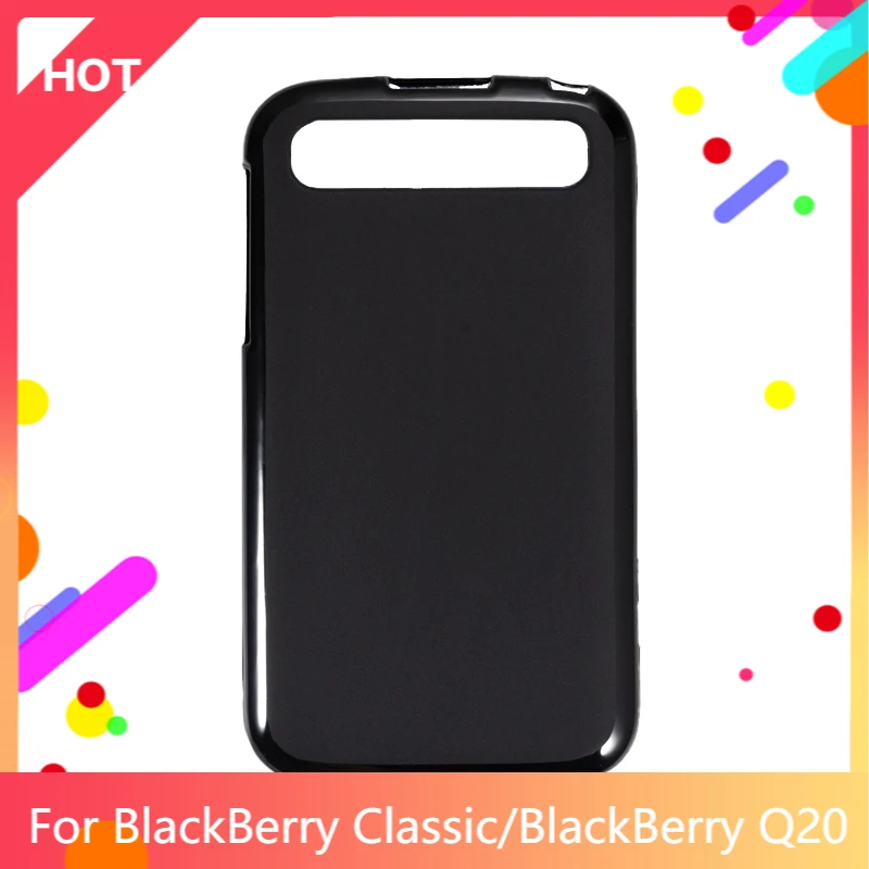Classic Case Matte Soft Silicone TPU Back Cover For BlackBerry Q20 Classic Non Camera Phone Case Slim shockproof