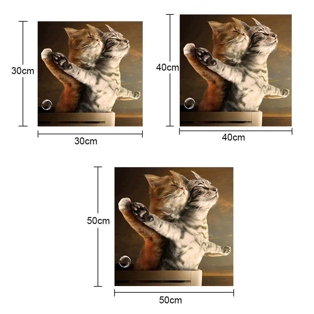 Full Square Diamond Embroidery Pattern Cross Stitch Home Decor Painting Cute Needlework DIY Diamond Kitten Mosaic C9N1