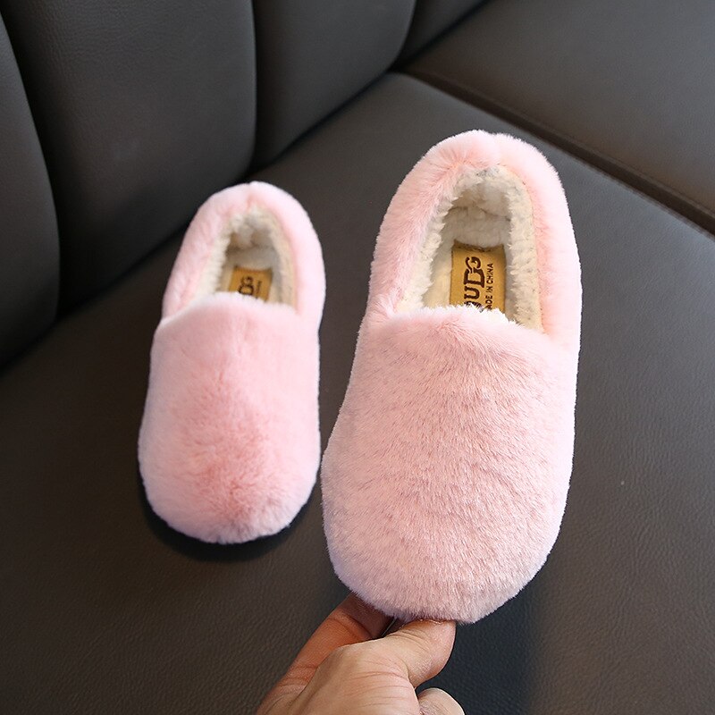 Doudou schuhe freundlicher schuhe neue flache beiläufige schuhe warme baumwolle schuhe: Rosa / 27