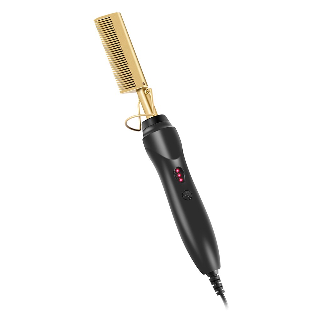 Electric Hair Curler Comb Wet Dry Hair Curling Iron Straightener Brush Care Tool Stick SMR88