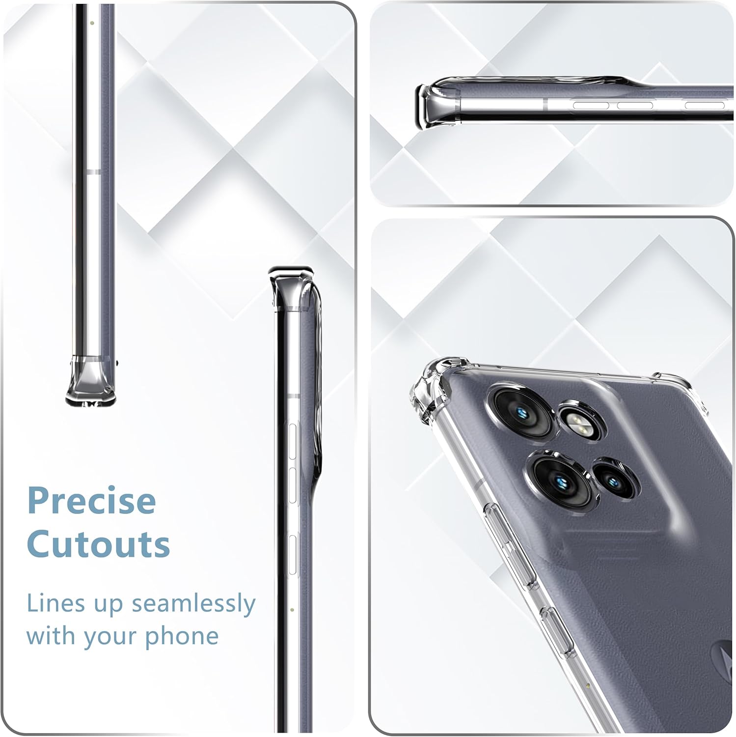 Funda de TPU Airbag a prueba de golpes para Motorola Edge 60 Fusion Moto Edge 60 Pro Stylus funda protectora Capa Fundas Coque