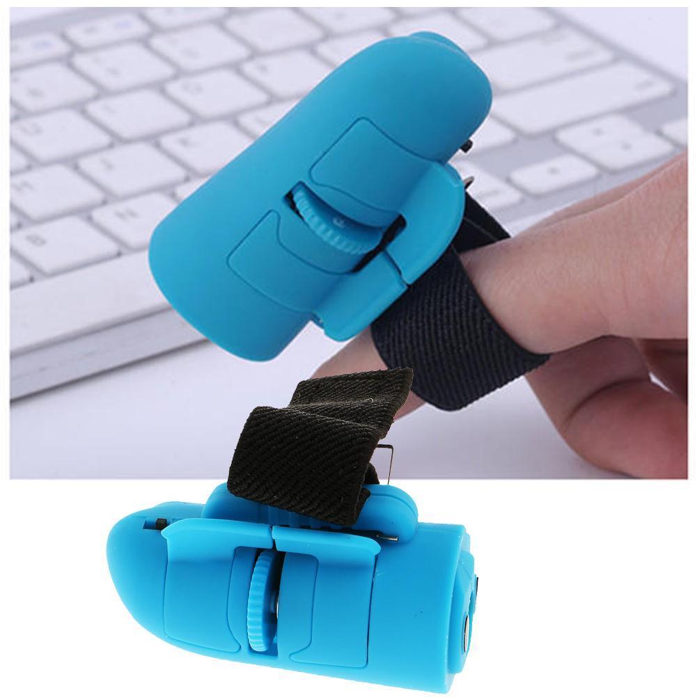 Portable Mini Finger Mouse 2.4GHz USB Wireless Optical Lazy Mouse 1200Dpi Desktop For PC Rings Finger Laptop U2V2