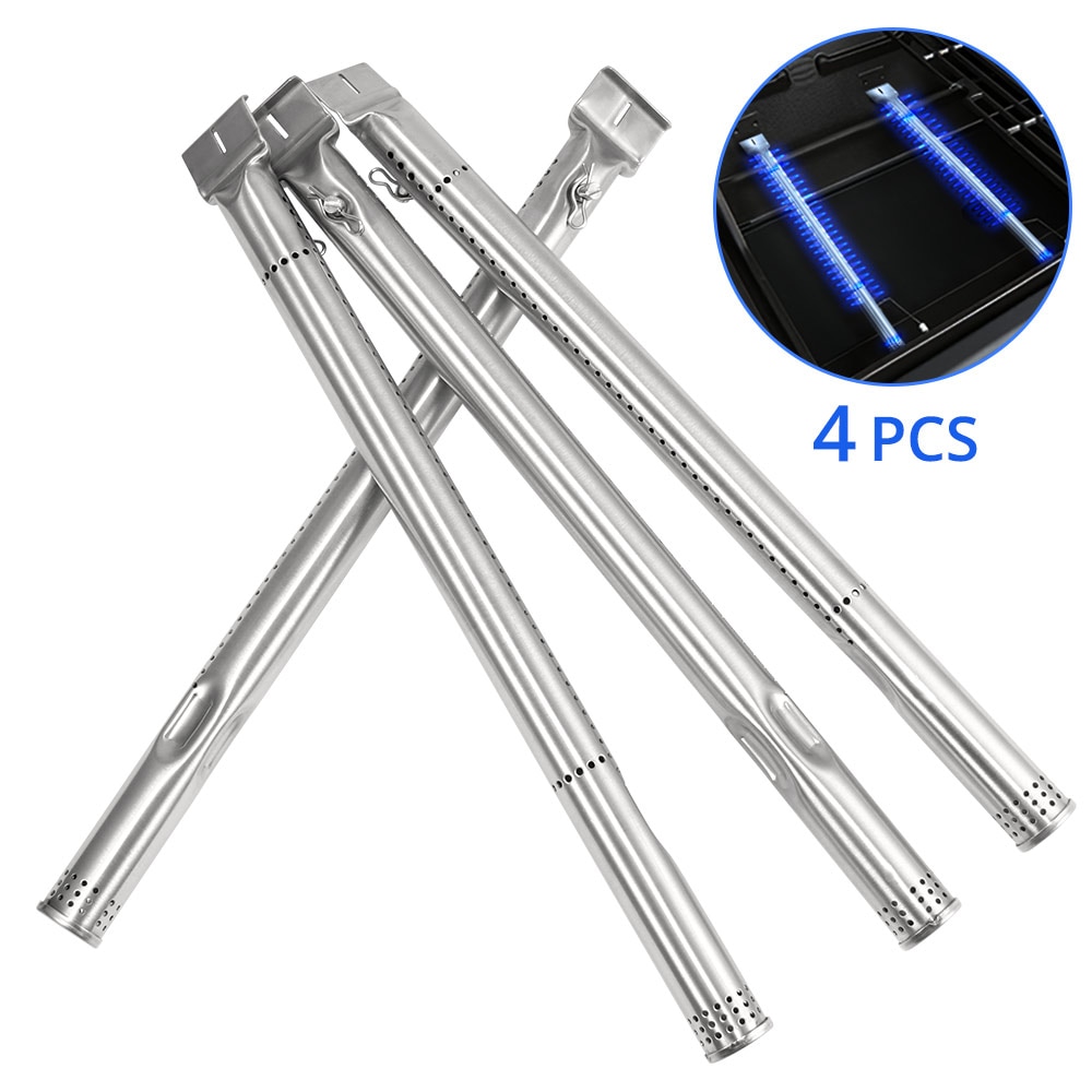 4 pçs queimadores de tubo de aço inoxidável universal queimadores para churrasco grill a gás peças acessórios cozinhar substituição