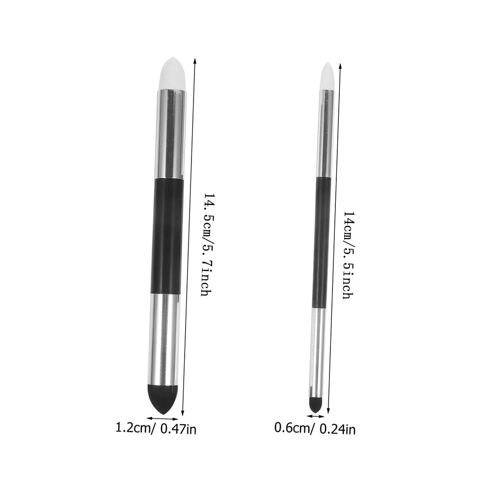 Artist Blending Sponge Pen, 2 Pcs Double Headed Reusable Rubbing Sponge Sketch Pen Brush Drawing Art Blenders for Sketching