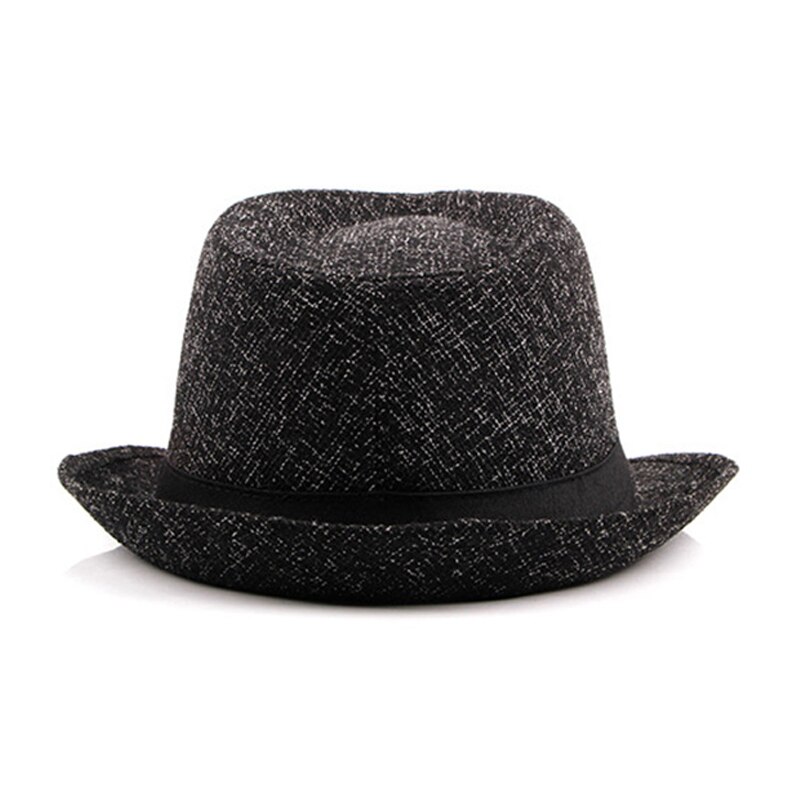 Wuaumx Herfst Winter Mannen Hoed Fedora Hoed Voor Man Vrouw Retro Bowler Hoeden Gentleman Jazz Caps Mannen fedora Pet