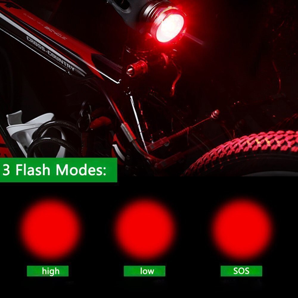 Koplamp Voor Fiets Super Heldere Led Fiets Licht Set Met Front Licht Achterlicht & Batterij Fiets Zaklamp #50