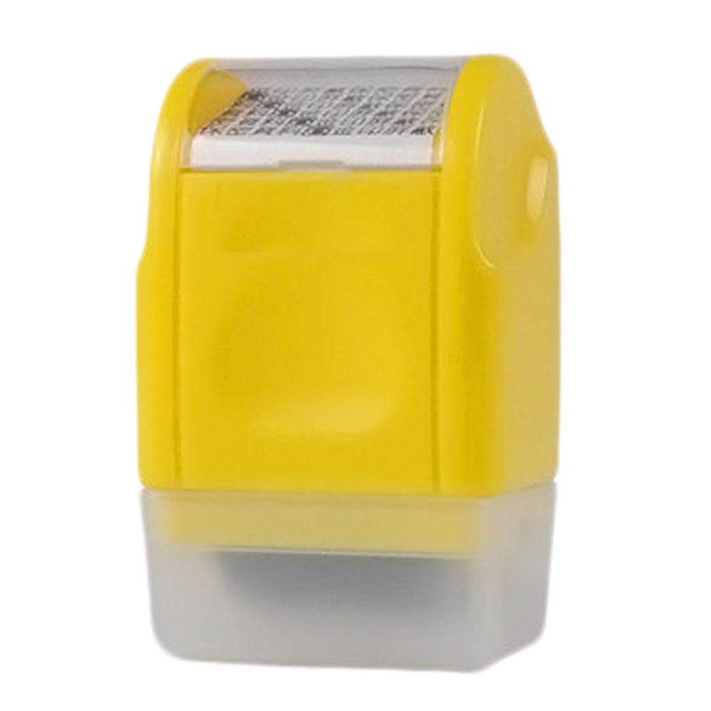 Guard Your ID Mini Roller stamp self-Inking Stamp Messy Code Security Identity Theft Protection Seal