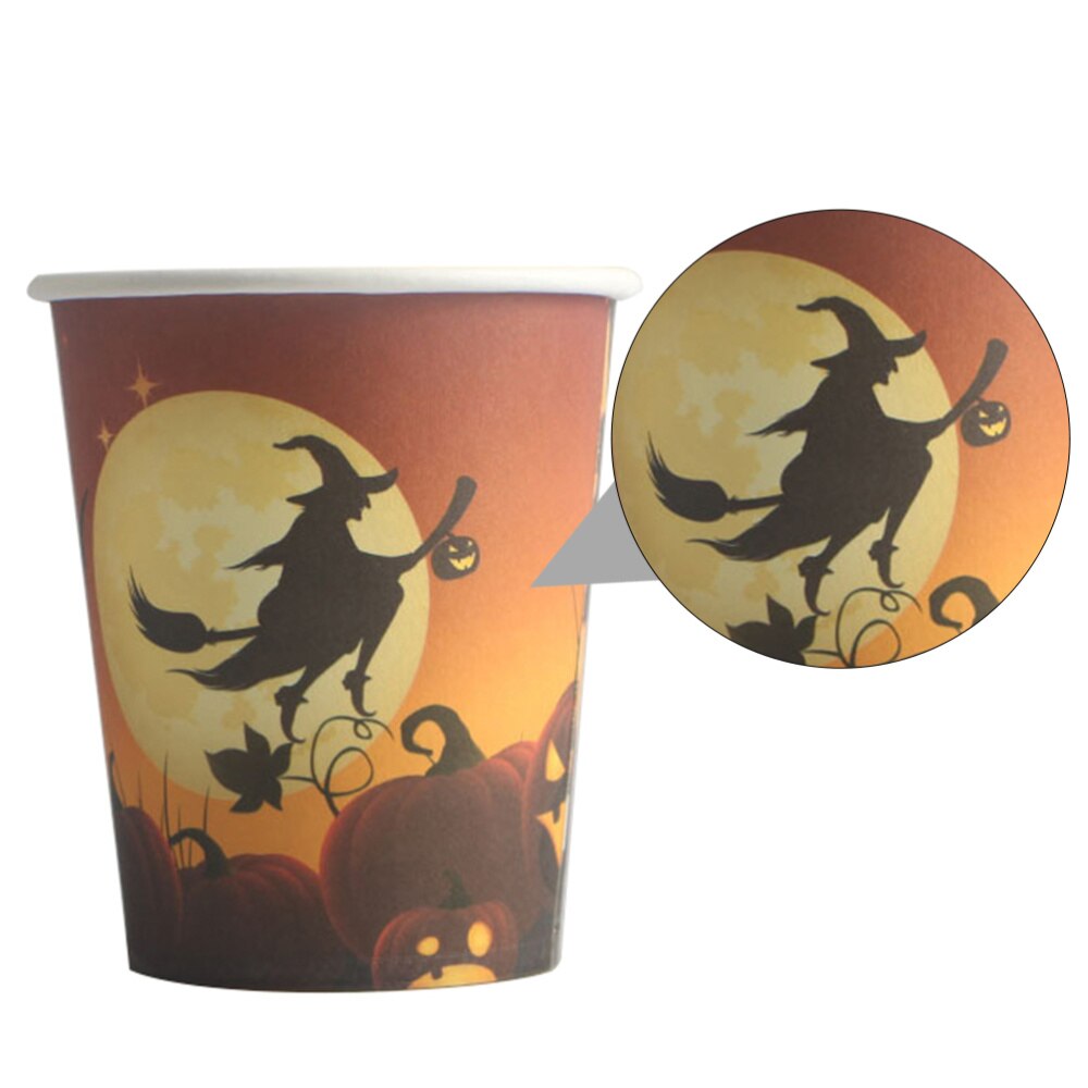 20 stuks papieren bekers halloween wegwerp drinkbekers feestpapier benodigdheden