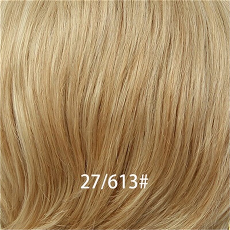INHAIR küp sentetik karışımı saç doğal dalga kısa peruk patlama ile gri beyaz kabarık çok katmanlı peruk kadınlar için ücretsiz hediye: 27613