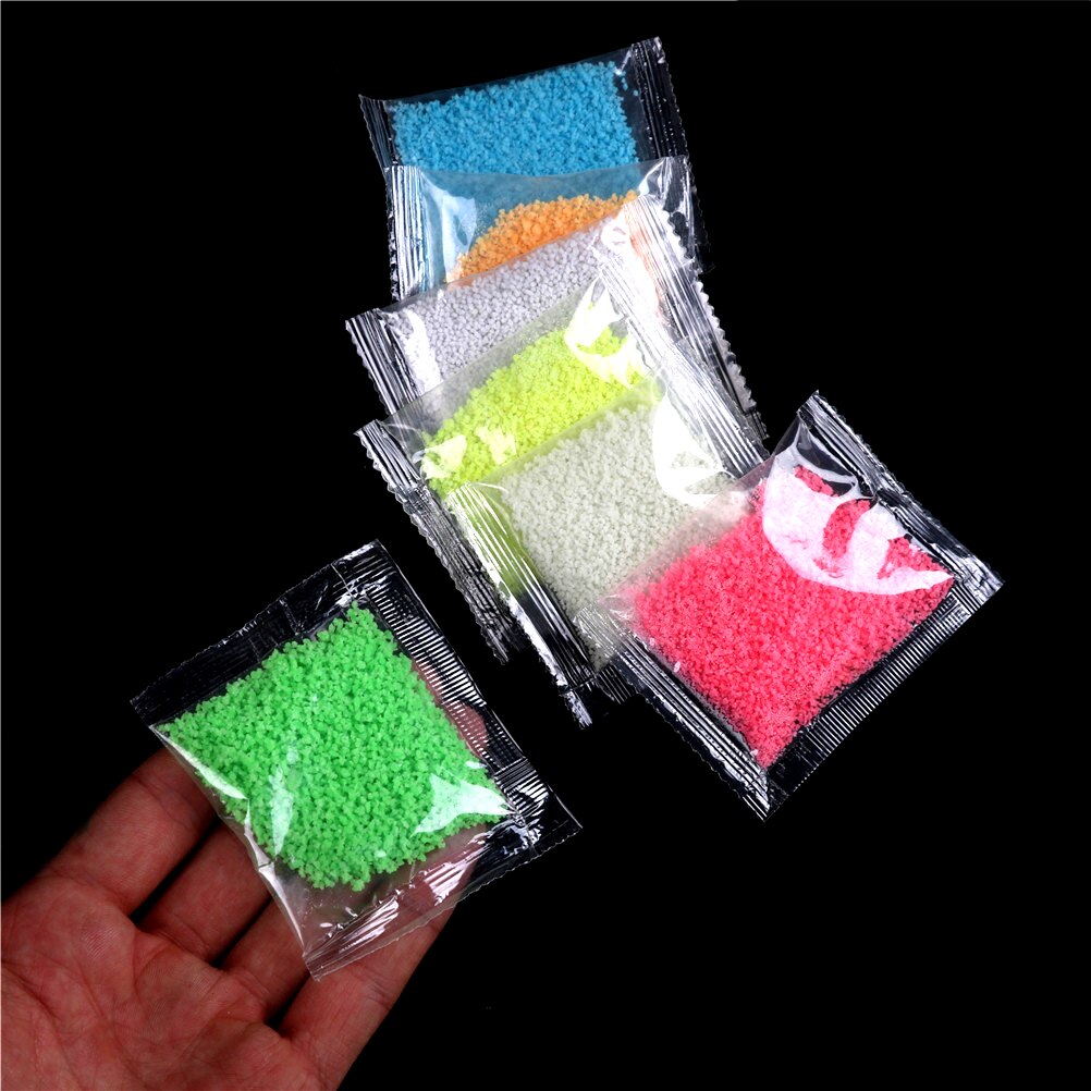 Diy Lichtgevende Deeltje Glow Pigment Bright Glow Zand Blauwe Fluorescerende Super Glow In The Dark Zand Speelgoed Voor Wens Fles 1Bag