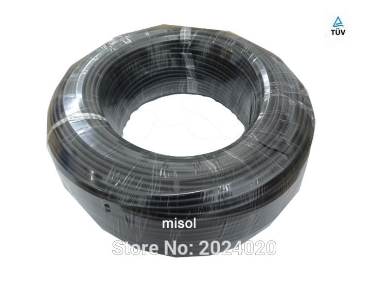 10 meters of 4.0mm2 Photovoltaic cable ( PV Cable ), TUV cable for PV Panels Connection, Solar System Cable