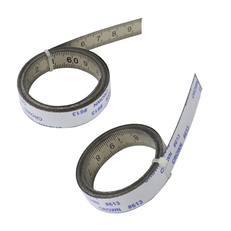 1M-3M Metric Miter T-track Tape Measure Steel Self Adhesive Scale Ruler Tape For Router Table Saw T-Track Woodworking Tools