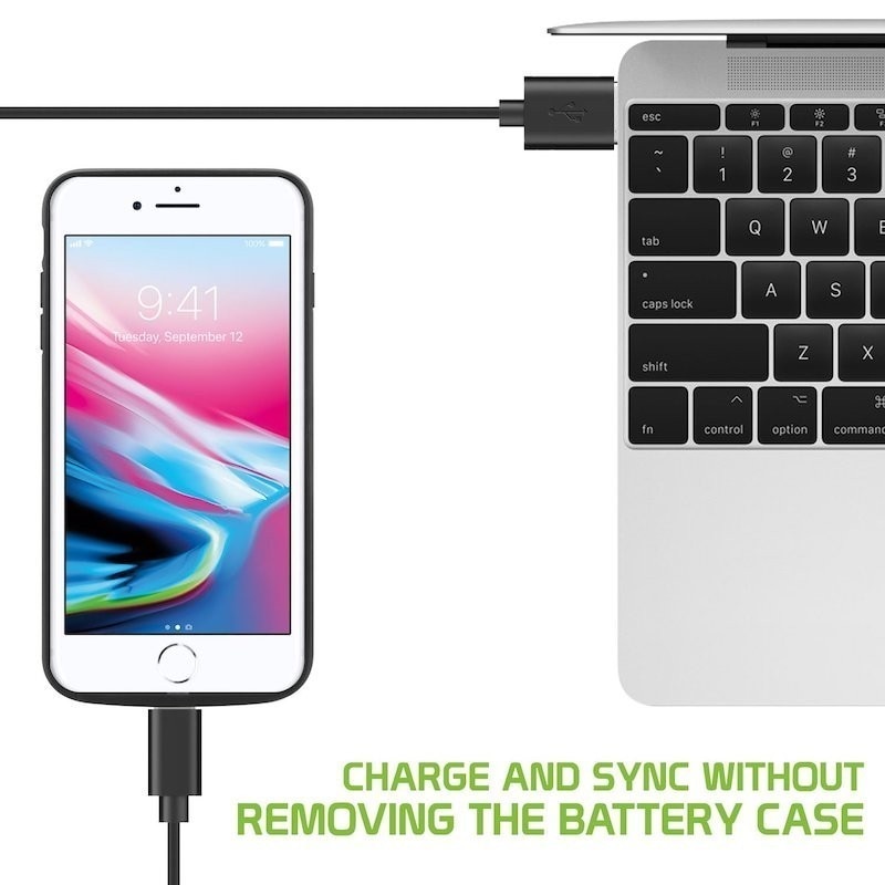 Leioua – coque noire de batterie 4000mAh, étui de secours pour batterie externe Rechargeable pour Iphone 5 5s SE 5C