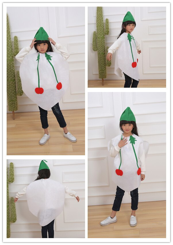 Kinder Kinder Kinder der Tag Cartoon Obst wassermelone/Erdbeere/apple Halloween Party Kostüme Cosplay Kleidung für Junge Mädchen: Cherry