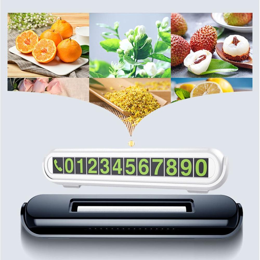 Car Temporary Parking Sign Luminous Car Phone Number Sign Reversal Aroma Parking Card