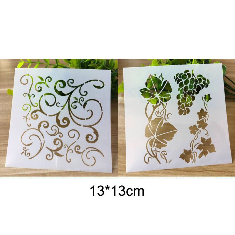 Reusable Flower Vine Stencil For Wall Painting Scrapbooking Stamping Stencil Bullet Journ Embossing Paper Card Flower Template