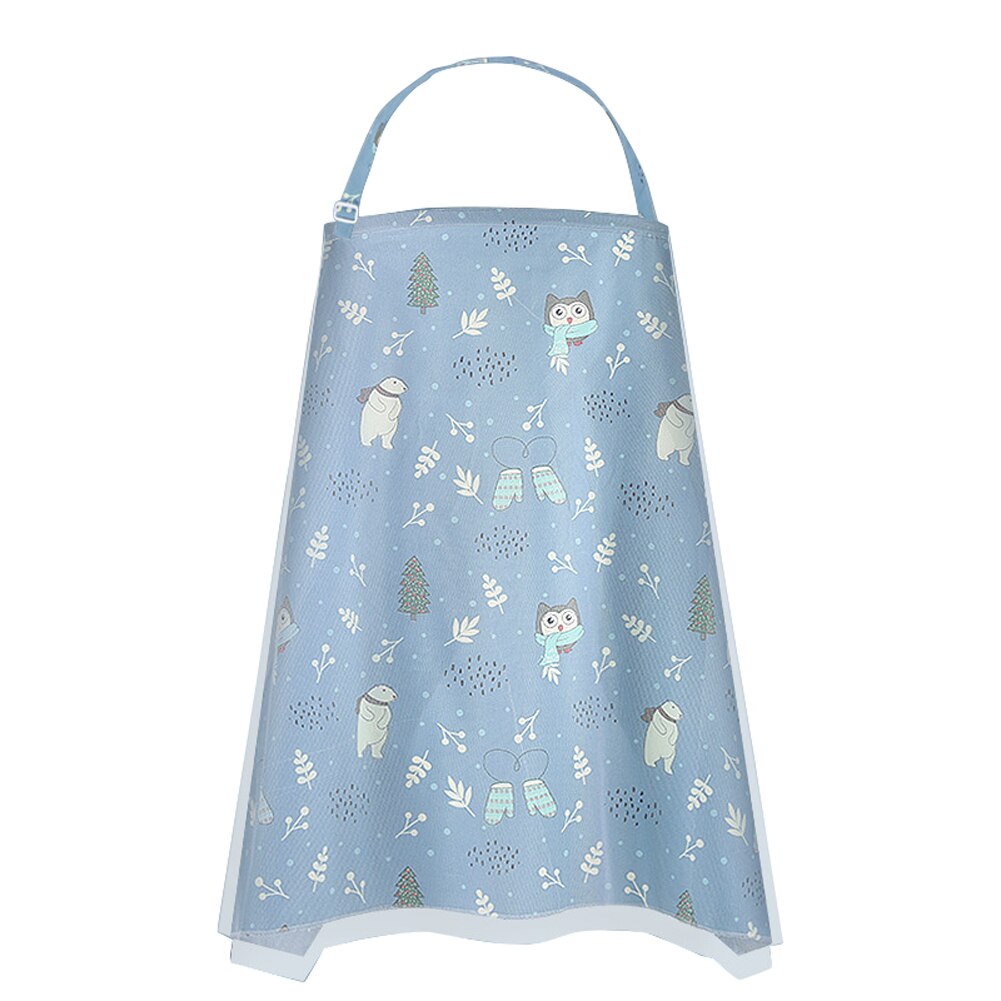 Printed Nursing Cover Double Layer Mesh Fish Net and Cotton Anti-glare Privacy Protection 360° Surround Baby Feeding Accessories: 8