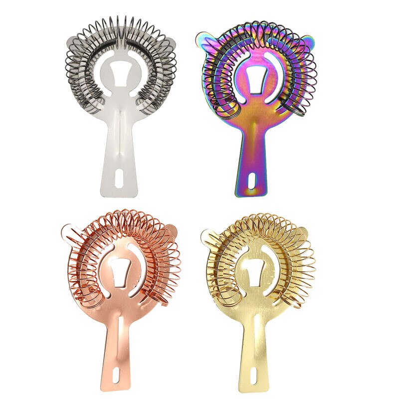 Sunfili cocktail shaker accessori per colino da ghiaccio accessori per sbarra in acciaio inossidabile con filtro per ghiaccio