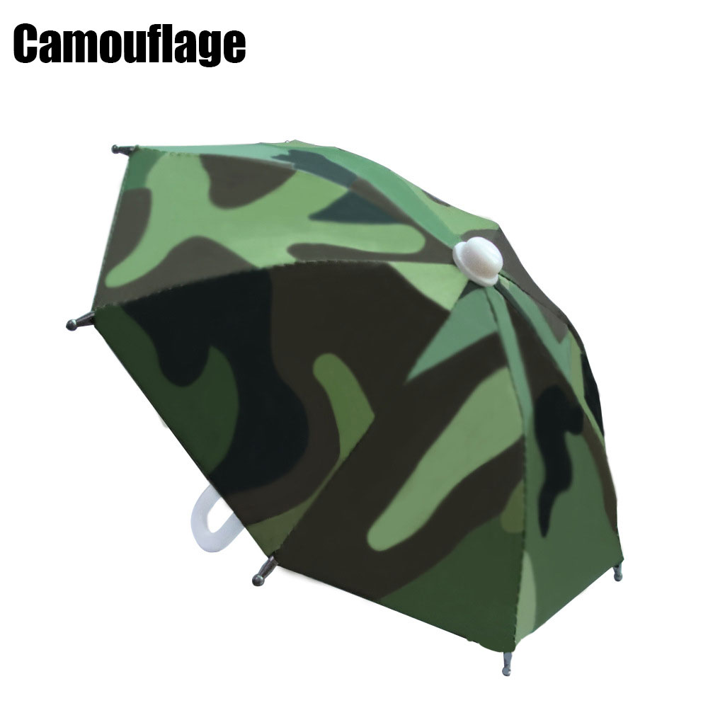 1 pièces support de téléphone pour moto Mini parasol parapluie accessoires de décoration de vélo accessoires de moto mobiles en Polyester: Orange