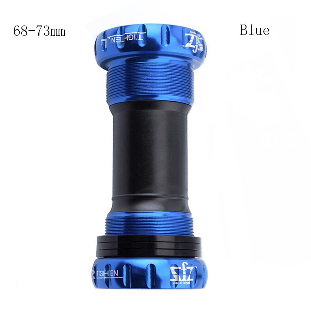 Lager Trapas Schroef Type 68/73 Mm 90-92 Mm Fiets As Mtb Racefiets Trapas Waterdichte Cnc legering Bb: Blue 68 73mm