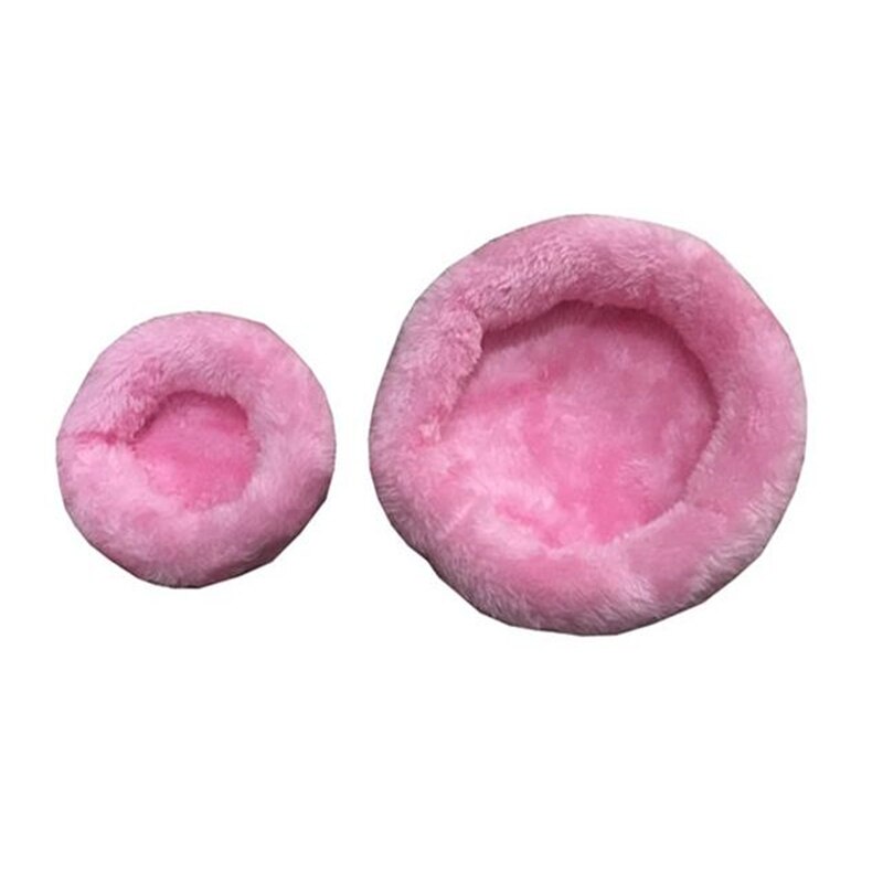Cama suave de lana de cobaya para mascotas, jaula de animales pequeños, Mini esterilla para hámster, cama para dormir, sofá para casa de hámster, erizo A: D / 20cm