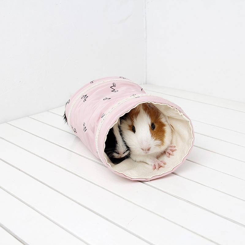 Tunnel cochon d'inde, Chinchilla, hérisson néerlandais, hamster, Cage, accessoires, Dragon barbu, petit Animal, jouet de lit pour animaux de compagnie: SCARLET