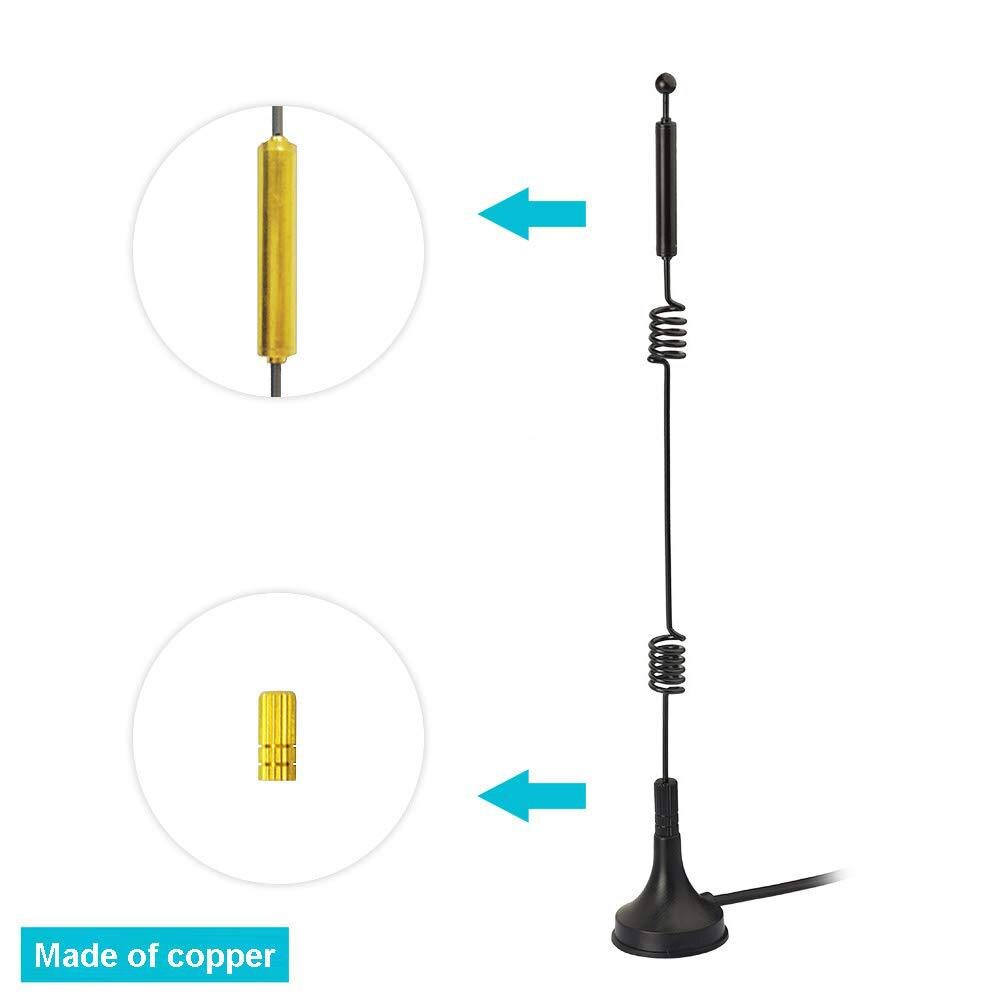 12dbi Wifi Antenne 2.4G/5.8G Dual Band Pole Antenne Sma Male Met Magnetische Voet Voor Router Camera signaal Booster