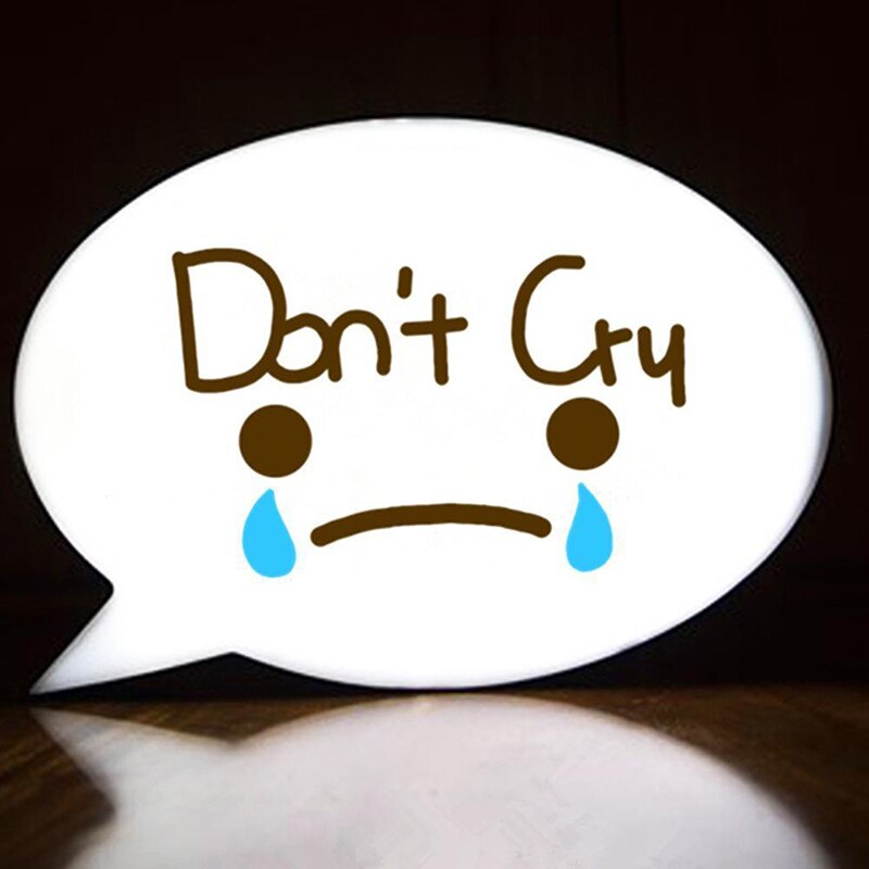 LED Message Handwriting Letter Light Box Speech Bubble Shape Writing Board add 2Colors Pen for Birthday Party Wedding Light Box