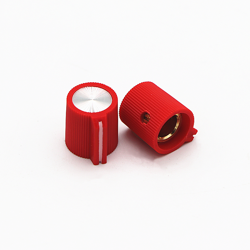 16x14 Gitarren effektor knopf Leistungs verstärker knopf Potentiometer knopf Innen loch 6,4mm: Rot