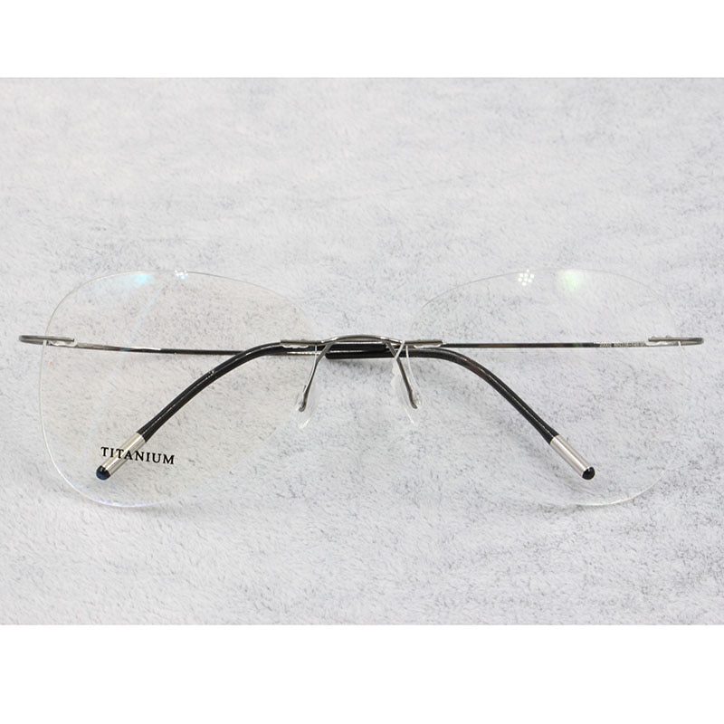 Bclear Titanium Randloze Brillen Optische Glazen Frame Mannen En Vrouwen Eyewear Lichtgewicht Flexibele Spektakel