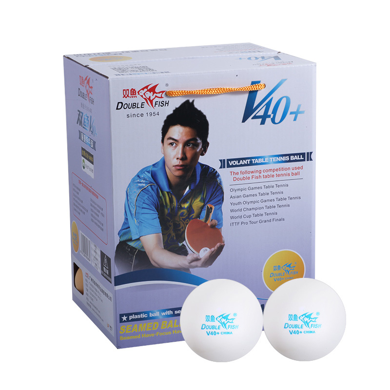 Double Fish white V40+ Training Material Seamed pp Ball Table Tennis ball ping pong ball 100pcs/box