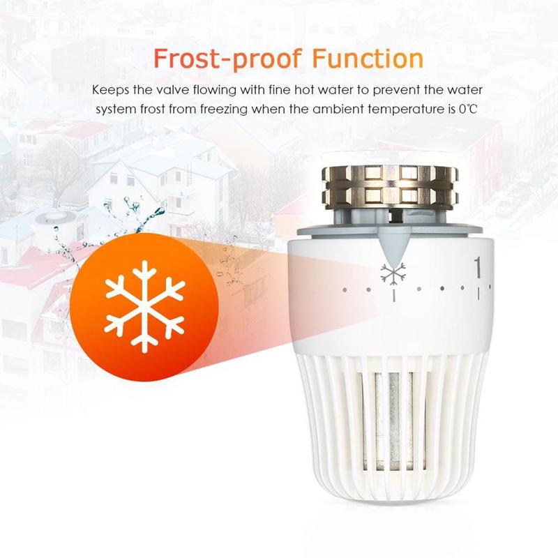 Thermostatic Radiator Brass Valve Dn15 Dn20 Dn25 Floor Heating System Thermostatic Radiator Valve Head