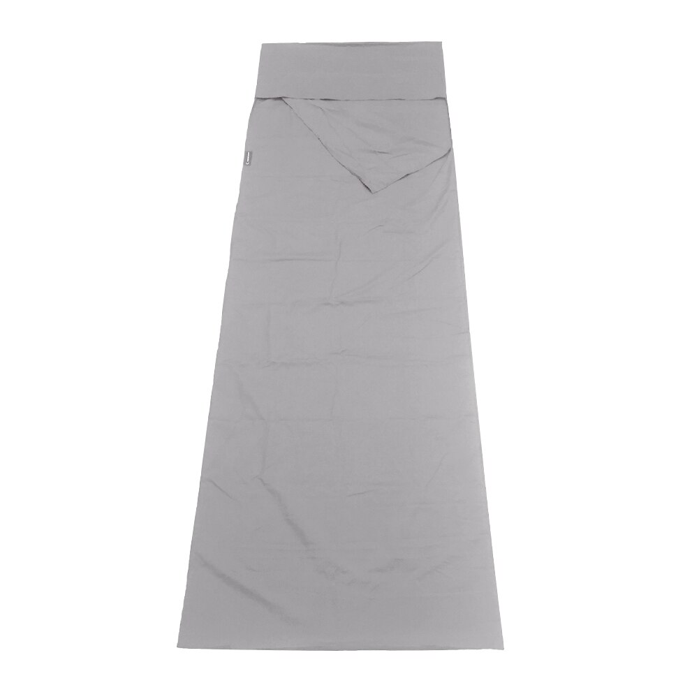 Portable Lightweight Sleeping Bag Travel Outdoor Travel Camping Hiking Sleeping Bag Liner Lazy Bag: 	gray