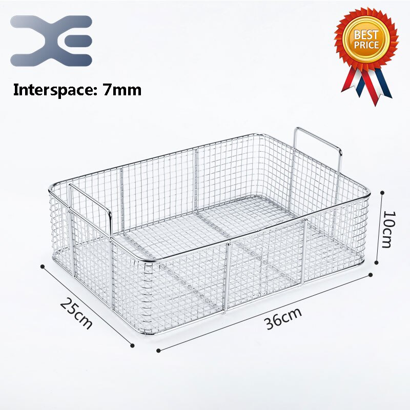 36cm * 25cm * 10cm edelstahl friteuse bildschirm rahmen platz Filter Netz verschlüsseln sieb förmigen Braten korb friteusen vermaschten