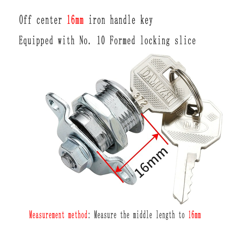 Archiefkast Slot Metalen Kastdeur Kantoorkast Locker Brievenbus Kastslot Aluminium Slot Kern Drijfstangslot: Overigen