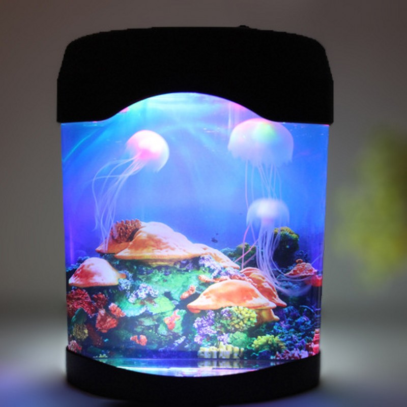 Fenglaiyi vandmand tank marine verden svømning humør lys førte farverige akvarium natlys børns lampe dekorative lys