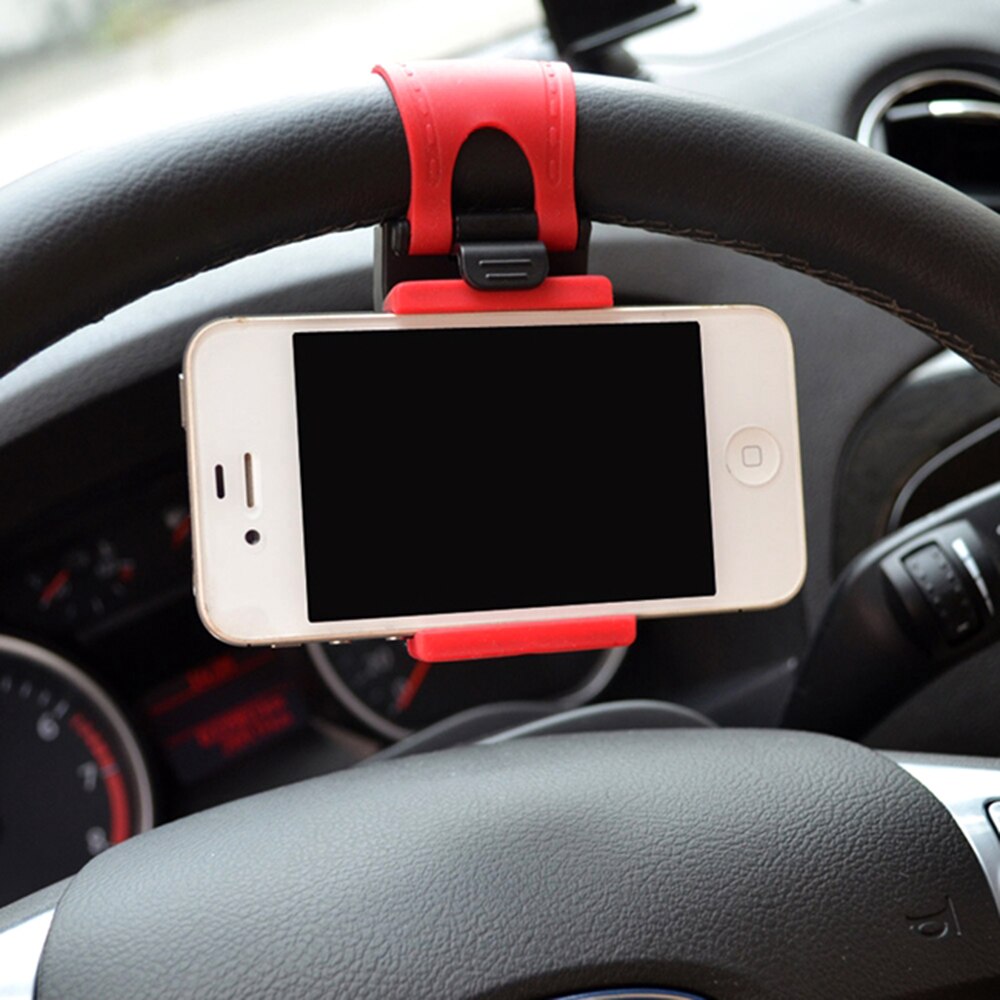 3.2-5 tommer rattetelefonholder til telefon i bil mobil support universalt stativ til mobiltelefontilbehør