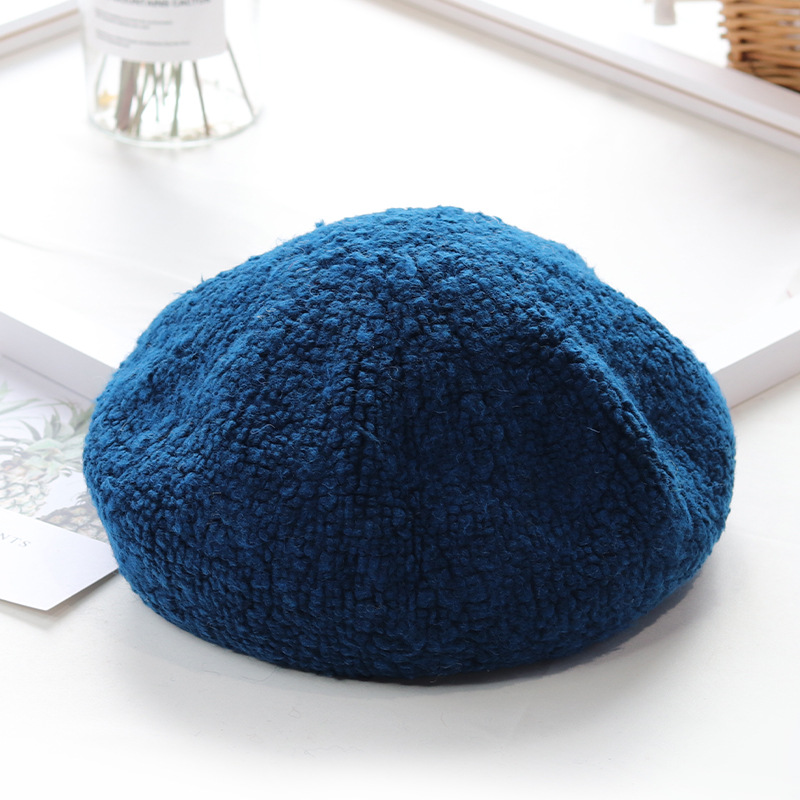 Kleurstellingen Vrouw Winter Hoed Wol Effen Baret Vrouwelijke Soft 100% Wol Hoed Vrouwen Real Warme Wollen Boina: 6