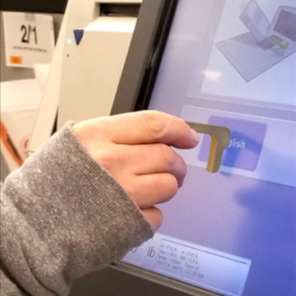 Utensilio de apertura de puerta sin contacto, dispositivo de apertura de elevador sin contacto, asistente de puerta abierta sin tecla táctil, herramienta de mango, llavero anticontacto
