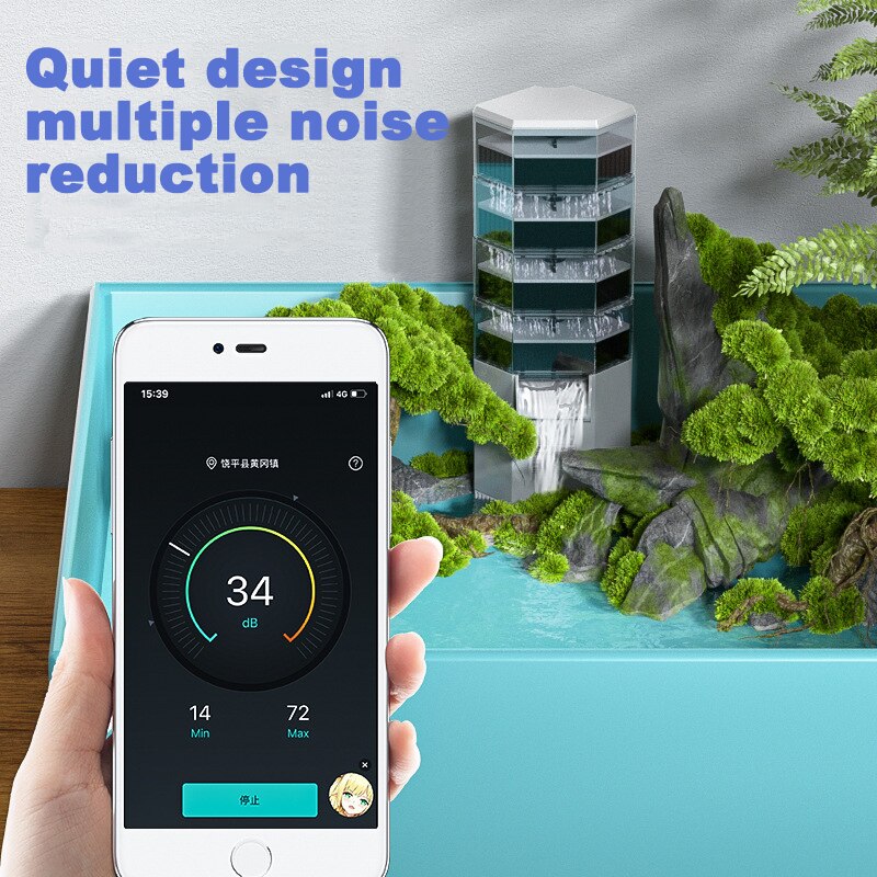 Turtle Dedicated Filter Water Submersible Filter for Turtle Tank Aquarium Filtration Low Water Level Filter