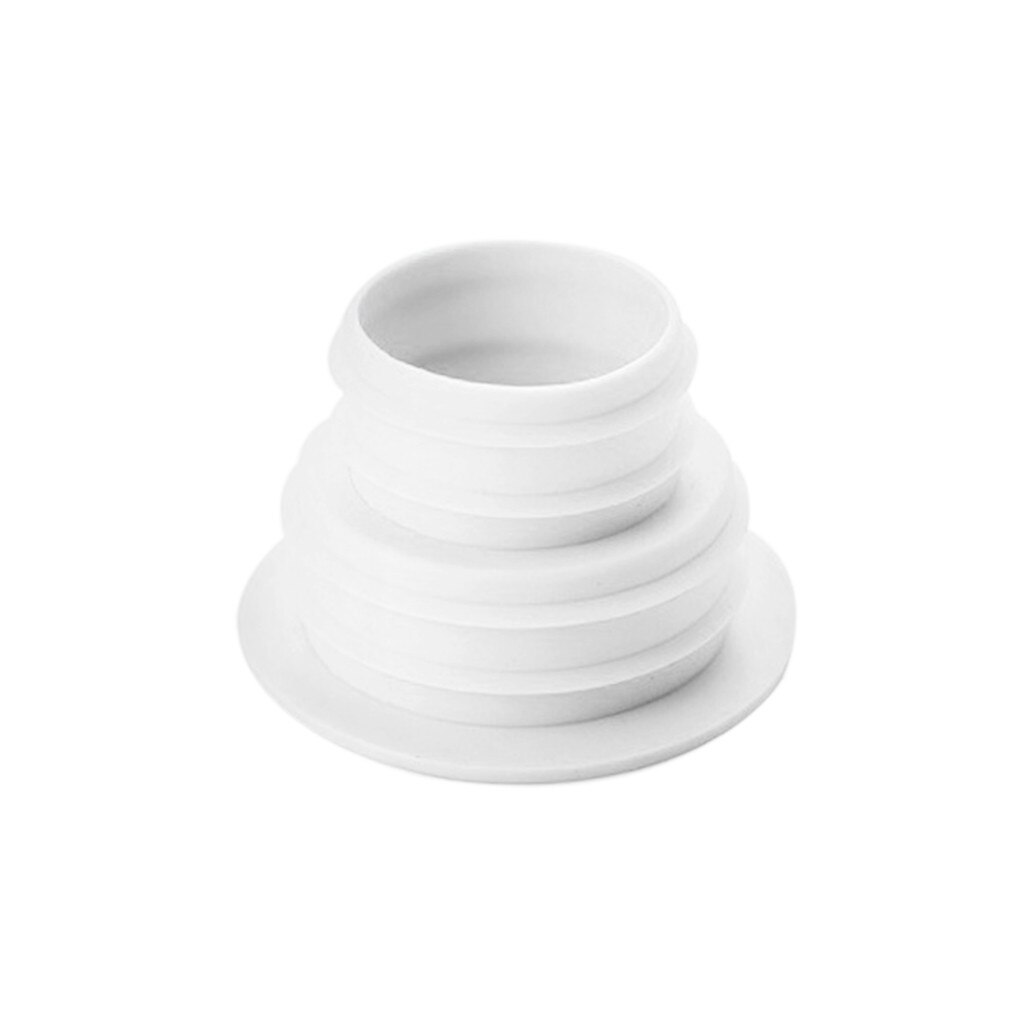1PC Toilet sewer seal cover washing machine drain pipe floor drain cover kitchen water pipe deodorant sealing plug #25: White 