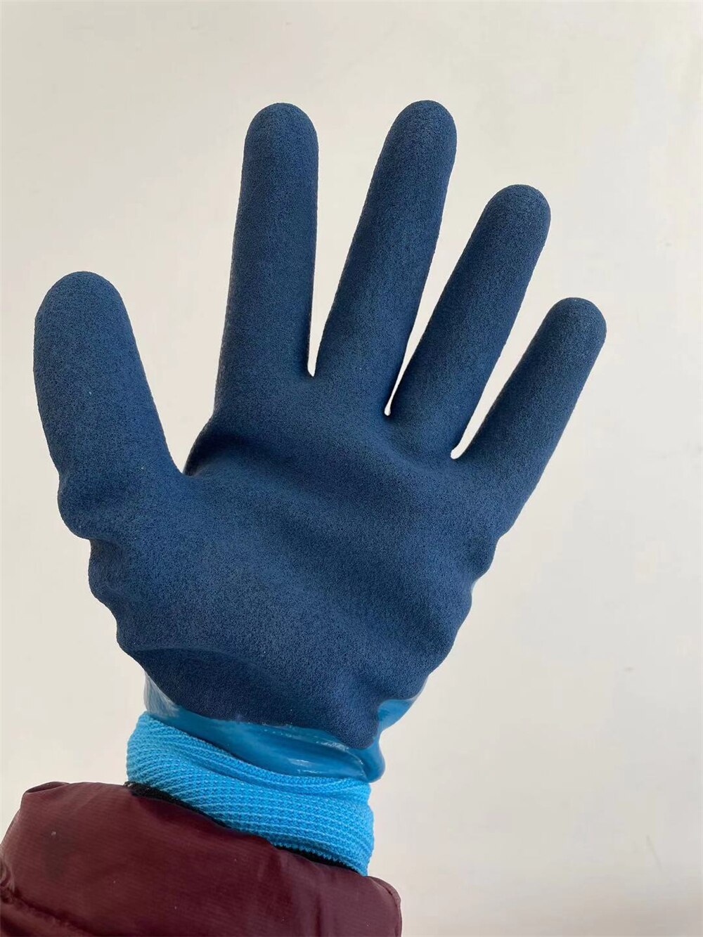 Guantes de pesca con mosca de látex, resistentes al agua, protección contra el frío para jardinería, mantener el calor, guantes de pesca en hielo