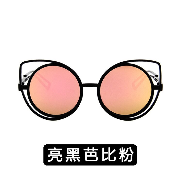 Cat 'S Eye Zonnebril Veelzijdige Koreaanse Stijl Zonnebril Kleurrijke Zonnebril 2123: Black Barbie Powder