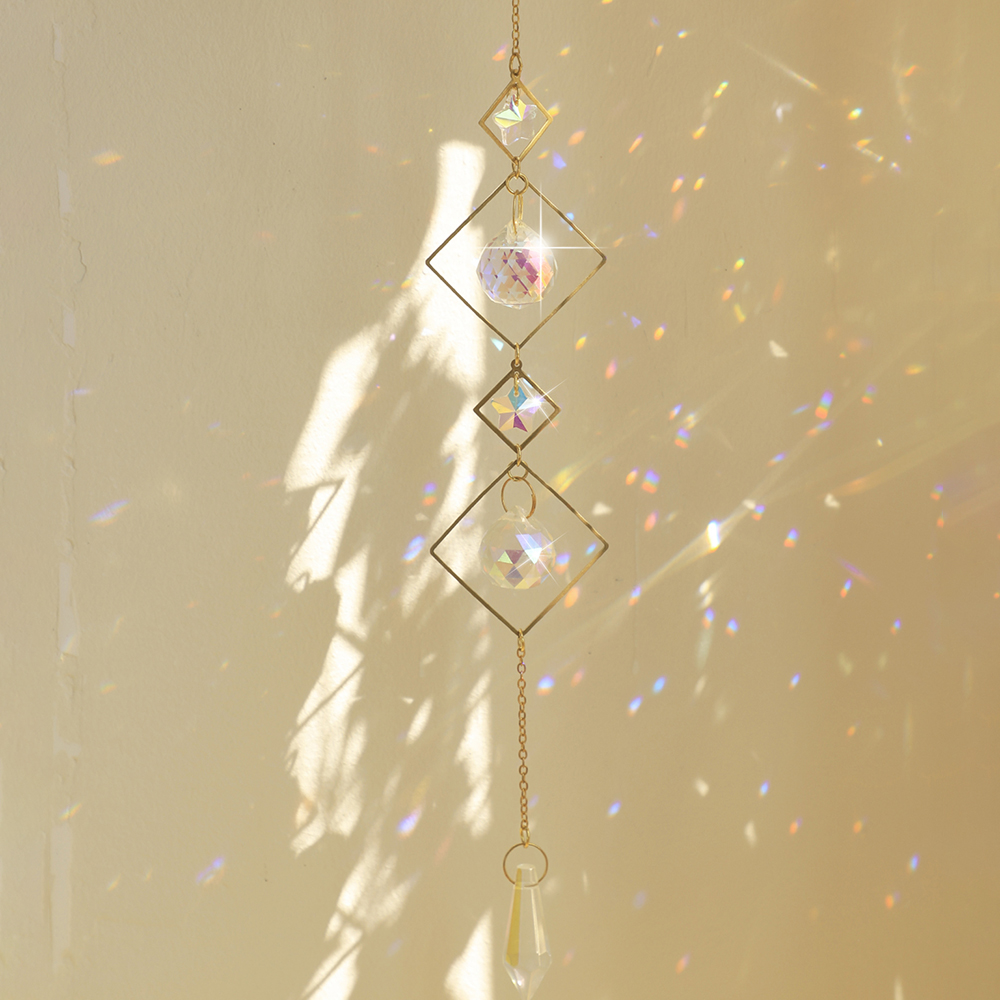 Lot De 2 Cristaux à Suspendre Attrape-soleil – Pendentif Arbre De Vie En Cristal Arc-en-ciel Ornement Boule De Cristal Prisme Chakra Cristaux Pour Fenêtre, Jardin, Décoration De La Maison