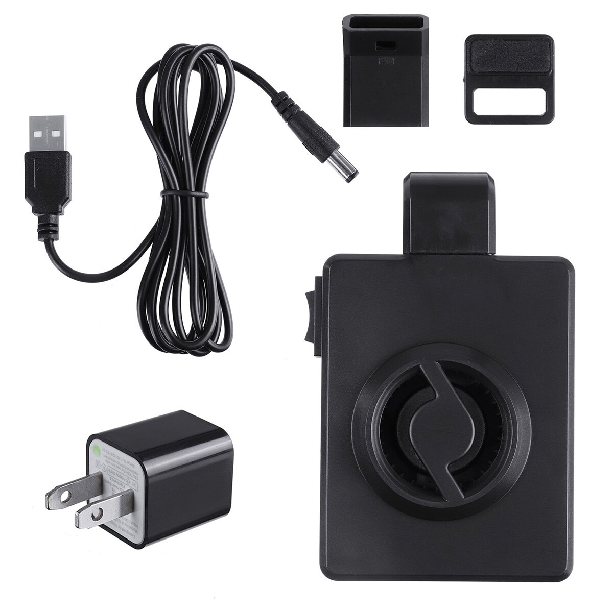 Draagbare, waterdichte usb-oplaadkoeler met lage ruis, clip voor waterkoeling, mini-kunststof, op te hangen aan aquarium, aquarium: Ons